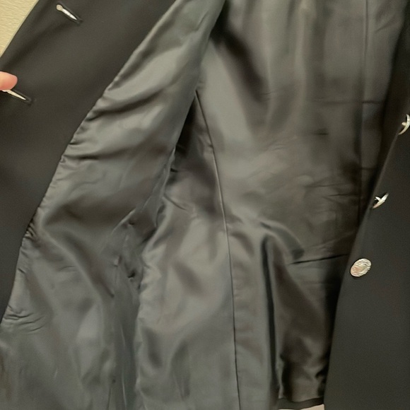 KASPER black blazer with silver buttons.  4P - Picture 4 of 8